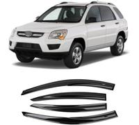 Deflectores de Viento para Kia Sportage 2005-2010 Deflector de Lluvia Deportivo Deflector de Lluvia Cortavientos Ventana Coche