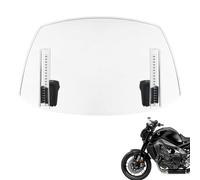 Deflectores de viento para motocicleta con clip ajustable, accesorio para parabrisas de coche, extensión de para bicicleta de carretera, resina de titanio