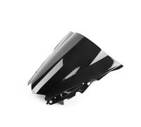Deflectores De Viento para Motocicleta para Yamaha YZF R3 R25 2014-2018 Deflectores De Viento De Doble Burbuja con Extensión De Pantalla Carenado De Viento(Negro)