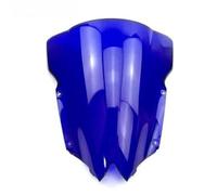 Deflectores De Viento para Motocicleta para Yamaha YZF-R6 YZF600 2008-2016 Extensión De Parabrisas De Doble Burbuja con Alerón Y Flujo De Aire Carenado De Viento(Azul)