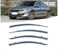 Deflectores de Viento para Peugeot 508L 2019+ Deflector de Lluvia Deportivo Deflector de Lluvia Cortavientos Ventana Coche