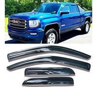 Deflectores de Viento para Ventana Lateral para Chevy Silverado/GMC Sierra 1500 2500HD 3500HD Cabina Doble/extendida 2014-2018, Protectores de Lluvia y Sol, Juego de 4 Piezas 94528