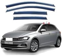 Deflectores de Viento para Ventanas Laterales para VW Polo Hatchback Plus MK6-AW-BZ 2019+, Protector contra Lluvia y Viento, Accesorios Coche de Fácil Instalación
