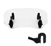 Deflectores Extensión de alerón de Parabrisas Variable con Encendido por AC para Motocicleta Compatible con VOGE DS900X DS900 900DS DSX Deflector Cupula Moto(Small Transparent)