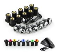 Deflectores For BMW Fit ForDucati Fit ForAprilia M4*16 Motorcycle Accessories Windscreen Windshield Wind Deflectors Bolt Kit(Black)