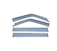 Deflectores ventanilla para Nissan Patrol Y62 para Armada 2010-2021 Tiras Cromadas contra Lluvia Visera Ventana Parasoles Ventilación Ventvisor