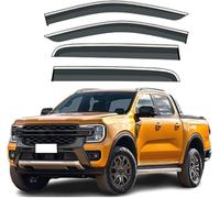 Deflectores Viento automóvil para Ford Ranger Raptor 2011-2023, deflectores Lluvia y Ventanas Laterales techos Cortavientos Ventana Coche.