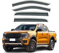 Deflectores Viento automóvil para Ford Ranger Raptor T6 MK2P703 2023, deflectores Lluvia y Ventanas Laterales techos Cortavientos Ventana Coche.