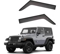 Deflectores Viento automóvil para Jeep Wrangler 2door MK3-JK 2007-2017, deflectores Lluvia y Ventanas Laterales techos Cortavientos Ventana Coche.