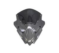 Deflectores Viento Pantalla Parabrisas Para para NINJA650 2017 2018 2019 para NINJA 650 17-19 motocicleta fibra de carbono parabrisas visor doble burbuja(Zwart)