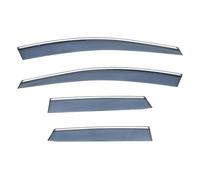 Deflectores Viento para Mazda CX-7 2010-2022, Viseras Laterales, Deflectores, Protector De Lluvia, Parasoles, Toldos, Molduras Exteriores Escudo Meteorológico(Acero Inoxidable)