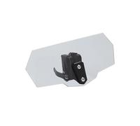 Deflectores Viento para Z750 Z800 para Versys 650 Er6f para Ninja 400 Z900 Z1000 Motocicleta con Flujo Aire Ajustable Extensión Parabrisas Deflector Viento(Light Gray-Black Rack)
