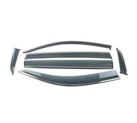 Deflectores Viento Visor Ventana Protector contra Clima para VW para Tiguan L 2017 2018 Piezas Coche Lluvia Deflector Parabrisas Ceja Toldo Embellecedor Visera Ventana(6pcs)