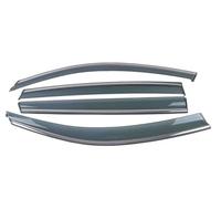 Deflectores viento Visor Ventana Protector Contra Clima Para VW Para Tiguan L 2017 2018 Piezas Coche Lluvia Deflector Parabrisas Ceja Toldo Embellecedor protectores lluvia(4pcs)
