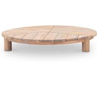 Defora Home Mesa baja redonda madera 150cm pata cilíndrica