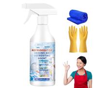 Defrosting Spray for Fridge Freezer, Fridge Freezer Defrosting Spray, Fridge Freezer De-Icer Spray Defrost Ice Deicer 120ml, Fast Defrost Removal & Streak Free Shine (1)