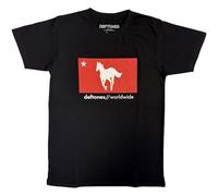 Deftones Camiseta Star And Pony Band Logo Nuevo Oficial Unisex Negro Talla M