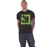 Deftones Camiseta verde con logotipo de la banda de fotos oficial, unisex, color negro