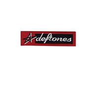 Deftones parche patch bordado con logotipo para planchar de hierro en apliques