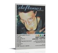 Deftones - Póster impermeable con texto "Around the Fur" para pared, impresión en casa, a prueba de humedad, fácil de instalar y resistente a la decoloración, estilo marco, 40 x 60 cm