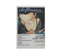 Deftones - Póster impermeable con texto "Around the Fur" para pared, impresión en casa, a prueba de humedad, fácil de instalar y resistente a la decoloración, estilo sin marco, 40 x 60 cm