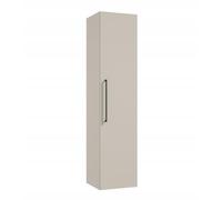 .Deftrans - Armario de baño estrecho 33 x 33 x 140 cm cachemira mate - Armario alto para baño colgante con puerta - Armario de baño estrecho con estantes - Mueble de baño con cierre suave y mango