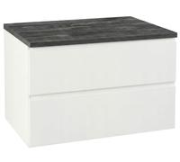 .Deftrans - Armario para debajo del lavabo de 60 cm de ancho, color blanco brillante