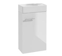 Deftrans Domodomo Armario de Baño Con Lavabo - 40 x 60 x 21,3 cm, Mueble de Pared Para Baño Pequeño e Invitados