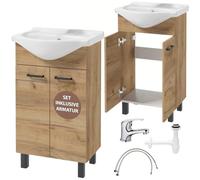 .Deftrans Domodomo - Mueble de baño con Lavabo de 85 x 50 x 41 cm, Armario baño - Muebles de baño con Lavabo, Mueble bajo Lavabo, Mueble de baño con Lavabo - Mueble bajo Lavabo