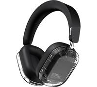 DEFUNC Mondo by Auriculares inalámbricos Over-Ear con Cable Opcional, 45 Horas de Tiempo de reproducción Activa, Bluetooth, Doble micrófono ENC y Controladores, Transparente