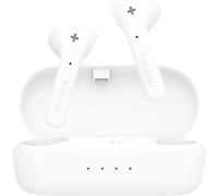 Defunc True Basic IPX4 Auriculares inalámbricos intraauriculares Resistentes al Agua con micrófono Incorporado, Largo Tiempo de reproducción y Estuche de Carga (Blanco)