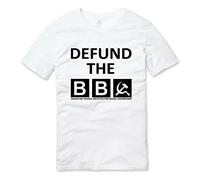 Defund The BBC Anti Social Engineering Protest T Shirt White(Large)