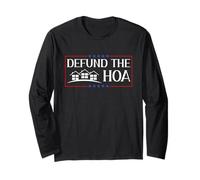 DEFUND THE HOA Homeowners Association Diseño de Justicia Social Manga Larga