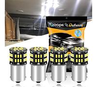 DEFVNSY 1156 foco LED RV, 6000 K blanco 1003 BA15S 1141 7506 3014 54-SMD bombillas LED de repuesto para 12 V RV coche caravana remolque luces interiores luz de respaldo (4 piezas)