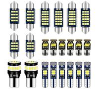 Defvnsy LED Bombilla Kit Canbus Repuesto Sin Error, 12V 28V Blanco LED Iluminación Interior Para La Iluminación De La Puerta, Iluminación De La Placa De Matrícula, Bombilla Led C5W T10 168 194 2825 T5
