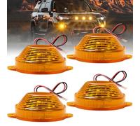 Defvnsy Luz Estroboscópica Ámbar 20 LED, 9V-24V Súper Brillantes Luz de Baliza de Emergencia, Luces de Advertencia Intermitentes para Vehículos Todo Terreno, Camiones y Remolques (Paquete de 4)