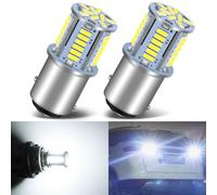 Defvnsy P21/5W LED 12V Bombilla 1157 BAY15D LED 6000K Blanco, 12V Bombillas de Coche 4014 39SMD para Luz de Freno Trasera, 2057 2357 7528 Compatible - Juego de 2