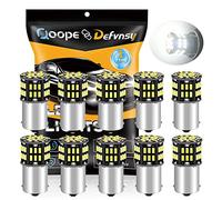 Defvnsy - paquete de 10-6500K Blanco 1156 BA15S 1141 1003 1073 7506 Bombillas LED 3014 54-SMD Lámparas para 12V Interior RV Camper Remolque Iluminación Barco Yard Luz Bombillas de respaldo