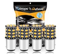 DEFVNSY - Paquete de 4-1157 BAY15D LED Bombilla de luz, 2057 2357 7528 ámbar/Amarillo 12-24 V DC 2835 33SMD Bombillas de Repuesto para Luces de señal de Giro de Coche Luz Trasera