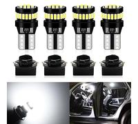 Defvnsy T10 Bombillas LED W5W 194 168 2825 Canbus Sin Errores con Toma Cuña T10 Bombilla 12V Blanco 3014 24SMD LED Para Luces de posición Domo Del Automóvil Mapa De Cortesía Puerta Luces De Matrícula