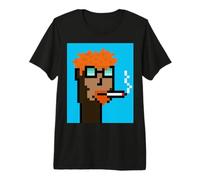 Degen Smokers Club #268 NFT Ravencoin Generative Pixel Art Camiseta Premium