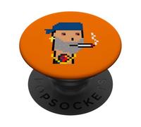 Degen Smokers Club #503 NFT Generative Pixel Art Ravencoin PopSockets PopGrip Adhesivo