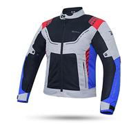 DEGEND BREEZE MAN | Chaqueta Moto para Verano con Protectores PU + Forro Impermeable Desmontable y Flujo de Viento | Homologado Europeo - Multicolor, XXL