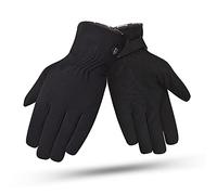 DEGEND City Man | Guantes Moto Invierno Hombre | Guantes de Moto Piel Invierno Impermeables y Transpirables con Forro Polar para Invierno 3M Thinsulate - Homologado CE - Accesorios Moto Talla M