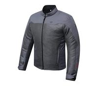 DEGEND SMART MAN | Chaqueta Moto Hombre Resistente al Calor de Verano con Protectores Desmontables | Homologada, Gris, 3XL