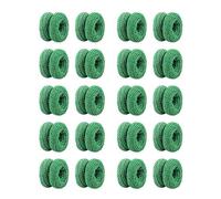 Deger 20 vendas tubulares para dedos, suaves, resistentes, transpirables, ajustadas, fijas y envueltas, color verde, duraderas de aproximadamente 23,5 cm