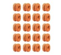 Deger 20 vendas tubulares para dedos, suaves, resistentes, transpirables, ajustadas, fijas y envueltas, color naranja, aproximadamente 23,5 cm