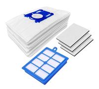 DEGG Accesorios para Aspiradora - Compatible con Philips, AEG y Electrolux - Recambios FC9331/09 FC9332/09, 10 S-BAG bolsas para aspiradora, 3 filtros para motor y 1 filtro de salida