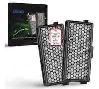 DEGG Filtro Combinado Hepa y de Carbón Activado - Compatible con Aspiradoras Miele - Filtro de Repuesto Active Clean 50 y Airclean 50 SF-HA 50 - Accesorios para Aspiradoras - 2 Unidades