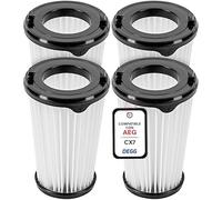 DEGG Filtro HEPA - Compatible con aspiradoras AEG CX7, CX7-2 y QX8 - Filtro de repuesto AEF150 - Ajuste perfecto - Accesorios para aspiradora - 4 unidades
